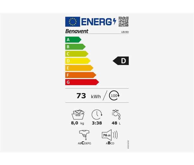 Conforama Lavadora carga frontal BENAVENT LBV8D 8kg 1000 RPM Outlet