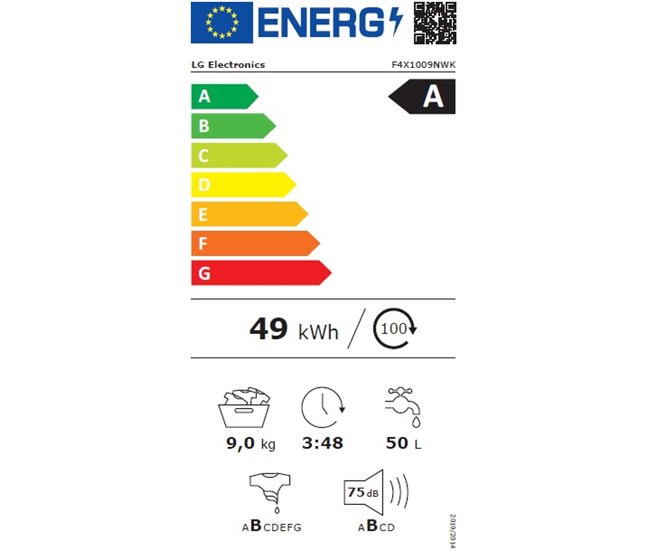 Conforama Lavadora carga frontal LG F4X1009NWK 9kg 1400 RPM Solo hoy