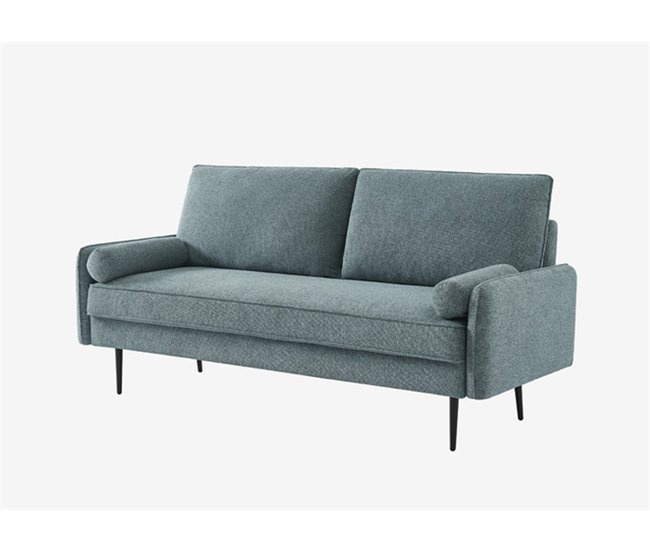 Conforama Sofá ZEKE de 2 plazas color azul Promoción trimestral