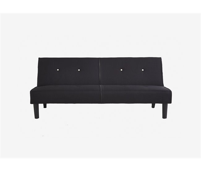 Conforama Sofá convertible en cama RIO color negro Solo queda un día