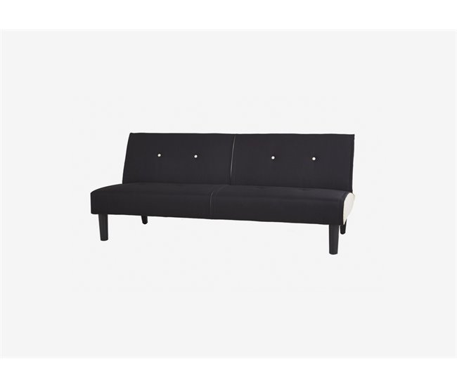 Conforama Sofá convertible en cama RIO color negro Solo queda un día