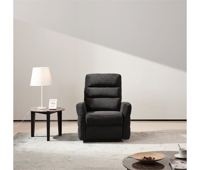 Conforama Sillón relax manual ZEUS color gris Liquidación