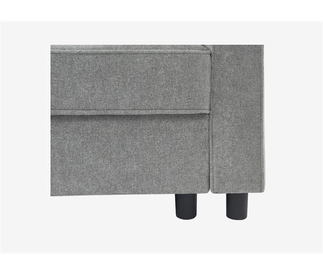 Conforama Chaise longue CIAN reversible gris Envío internacional gratuito