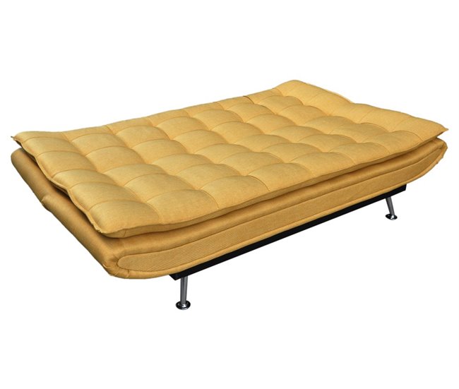 Conforama Sofá cama de tela WILLEM amarillo Última moda