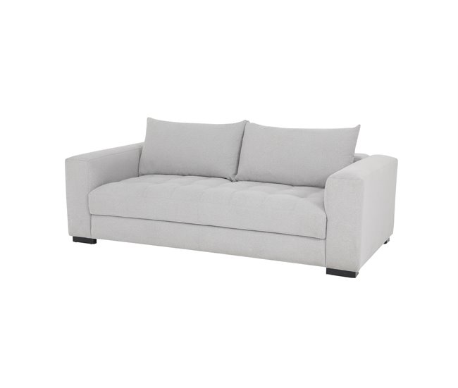 Conforama Sofá LAKE 3 plazas fijo gris claro Ofertas especiales