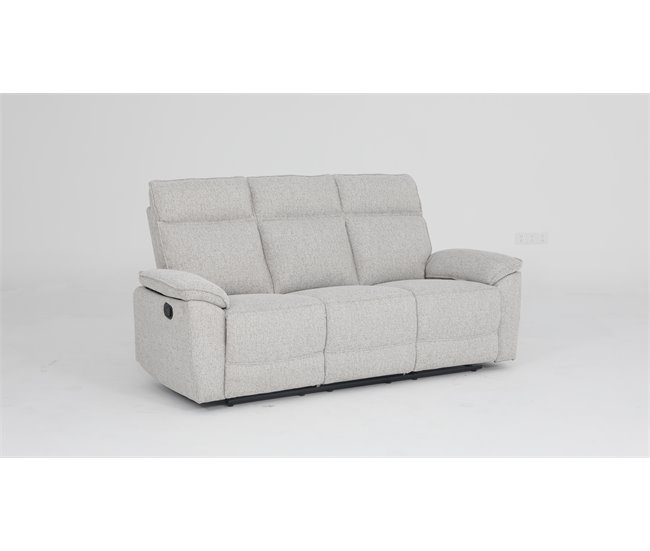 Conforama Sofá ALOISE 3 plazas relax manual beige Devoluciones gratuitas