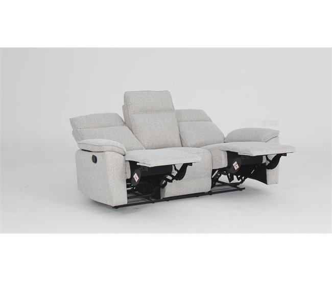 Conforama Sofá ALOISE 3 plazas relax manual beige Devoluciones gratuitas