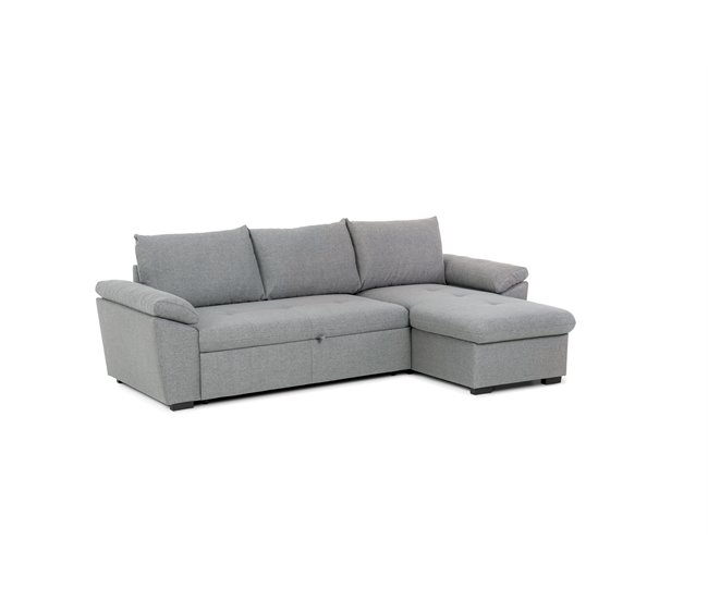 Conforama Chaise longue con cama reversible color gris ANTON 2025