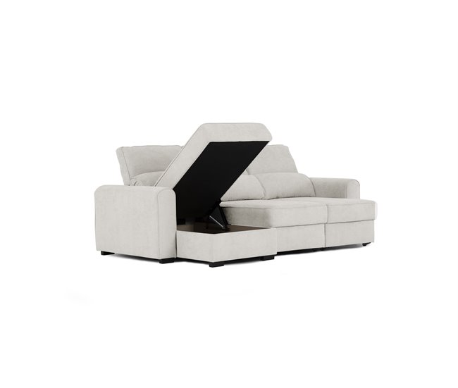 Conforama Chaise longue con cama CONNOR color beige Rebajas