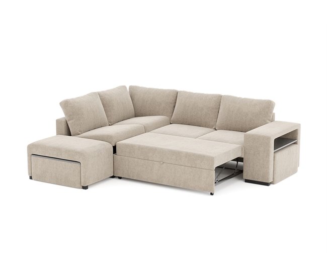 Conforama Rinconera ELTONEL con cama reversible camel Ofertas