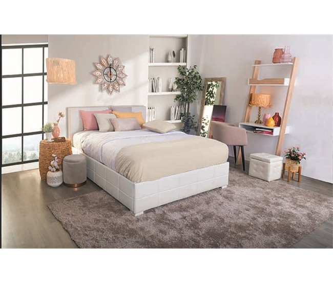 Conforama Cama CUORE 135/140x190cm color blanco Solo hoy