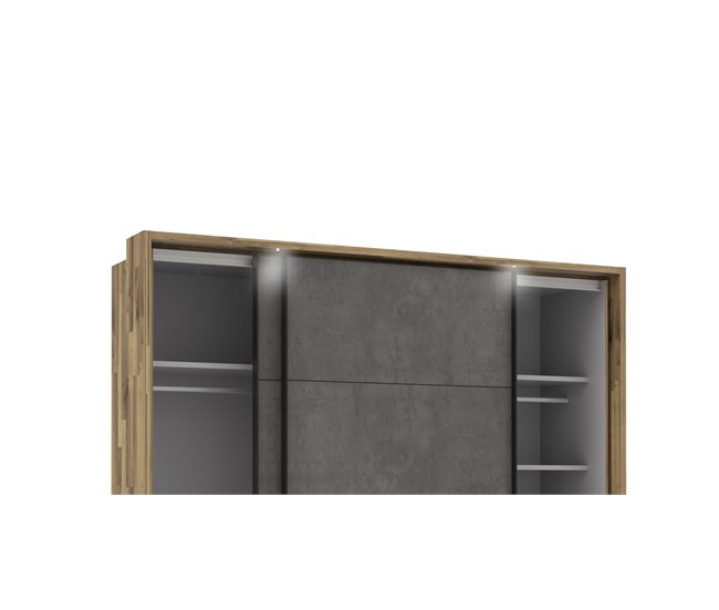 Conforama Armario RICCIANO puertas correderas 230x215cm roble Grandes descuentos