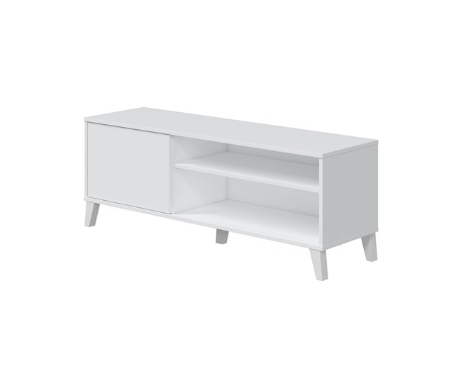 Conforama Mueble TV ARIEL 135 cm blanco mate Tienda de fábrica