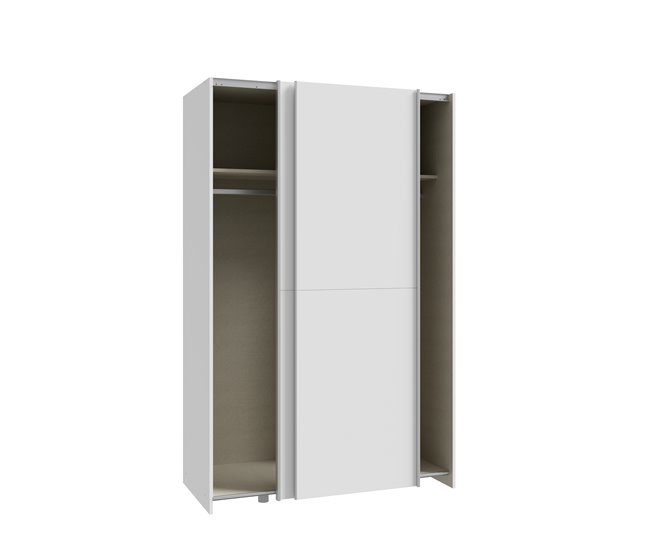 Conforama Armario MANDALORE II puertas correderas 120x190cm blanco Devoluciones gratuitas