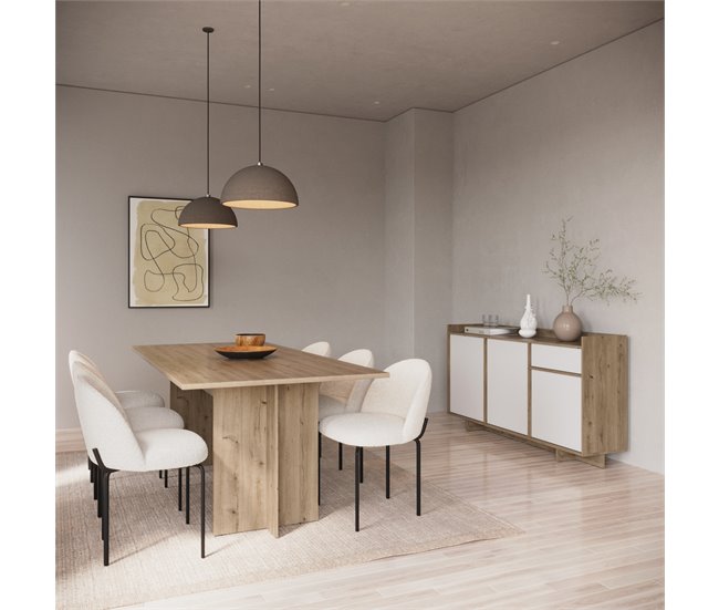 Conforama Mesa de Comedor extensible 160cm CLAP Ofertas