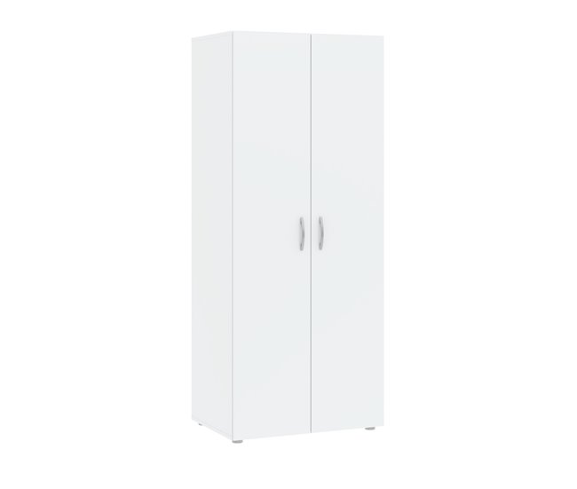 Conforama Armario SERIE LEADER puertas batientes 74x179cm blanco Venta caliente