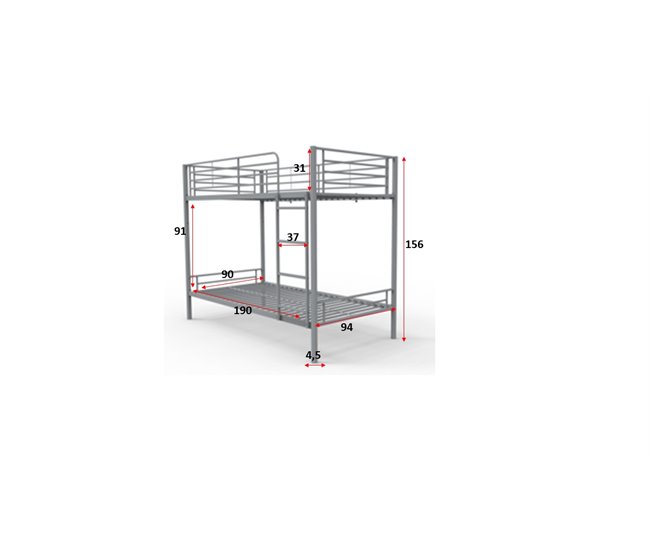 Conforama Litera 90x190 con barrera protectora JORDAN Gran oferta