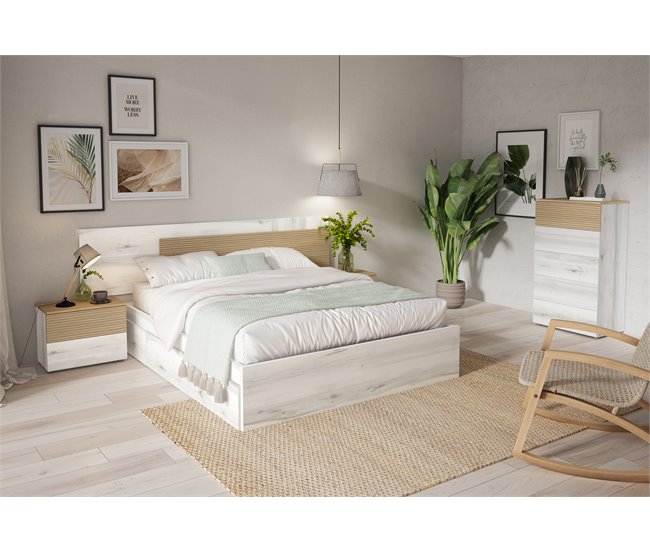 Conforama Cama BARI 150 x 190 cm con somier incluido Rebajas baratas