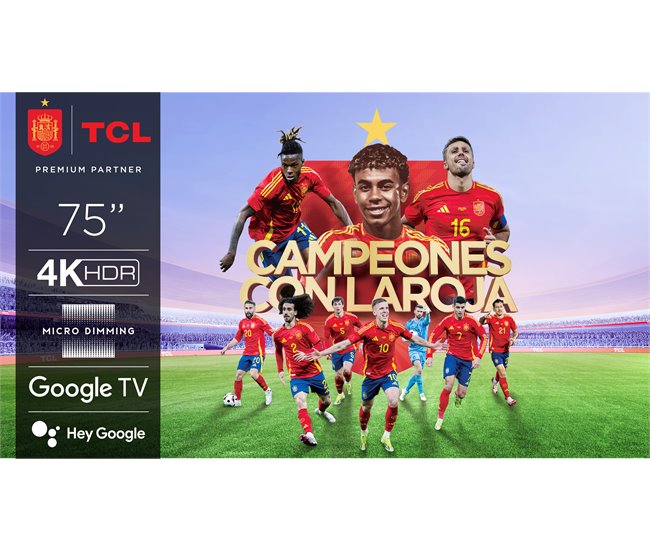 Conforama TV 75 pulgadas TCL 75V6B 4K Smart TV 3 HDMI 1 USB