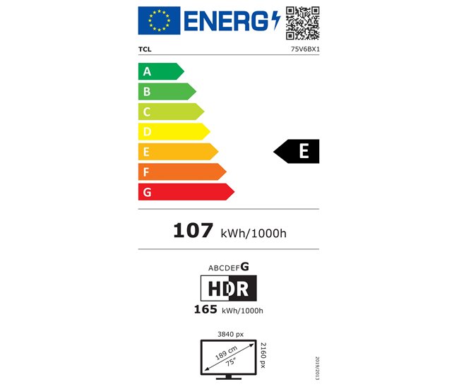 Conforama TV 75 pulgadas TCL 75V6B 4K Smart TV 3 HDMI 1 USB Liquidación