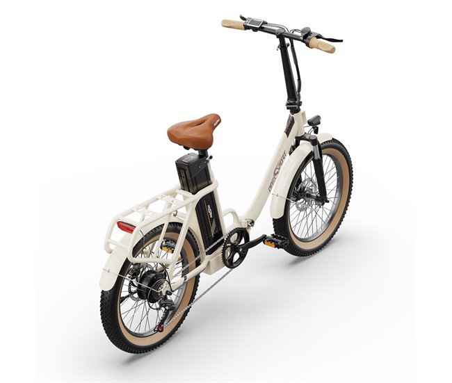 Conforama Bicicleta Eléctrica ONESPORT OT16-2 - Ruedas de 20" Motor 250W Batería 48V17Ah Autonomía 60KM - Blanco Superdescuento