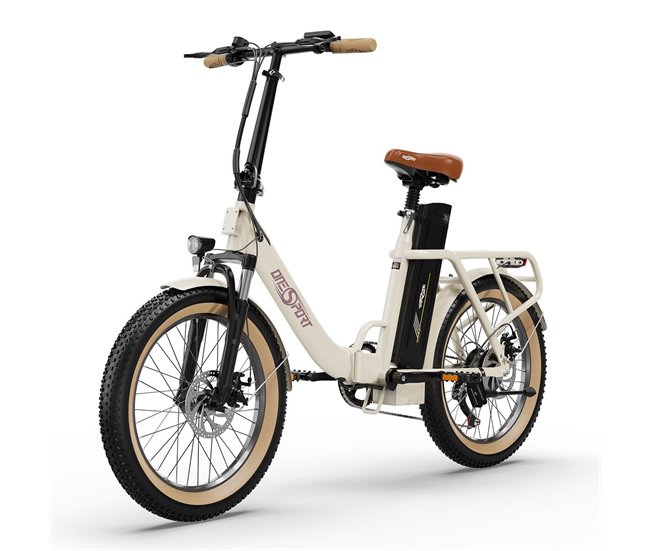 Conforama Bicicleta Eléctrica ONESPORT OT16-2 - Ruedas de 20" Motor 250W Batería 48V17Ah Autonomía 60KM - Blanco Superdescuento