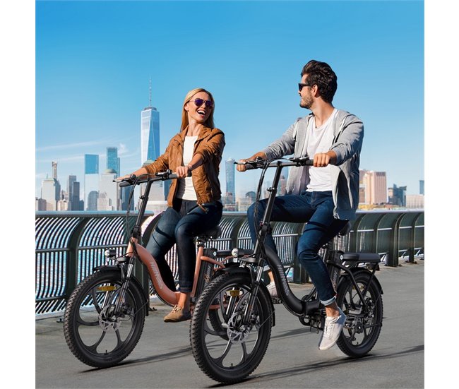 Conforama Bicicleta Eléctrica HillMiles MilePort 1 – Motor 250W Batería 36V13Ah Neumáticos De 20 Pulgadas Freno De Disco Mecánico - Rojo Tienda de fábrica