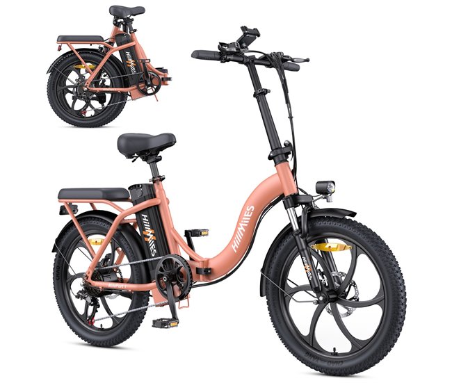 Conforama Bicicleta Eléctrica HillMiles MilePort 1 – Motor 250W Batería 36V13Ah Neumáticos De 20 Pulgadas Freno De Disco Mecánico - Rojo Tienda de fábrica