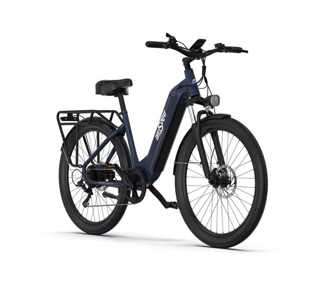 Conforama Bicicleta Eléctrica ONESPORT OT05 - Ruedas 27.5" Motor 250W Batería 36V18.2Ah Autonomía 60KM - Azul Ahorra y exporta