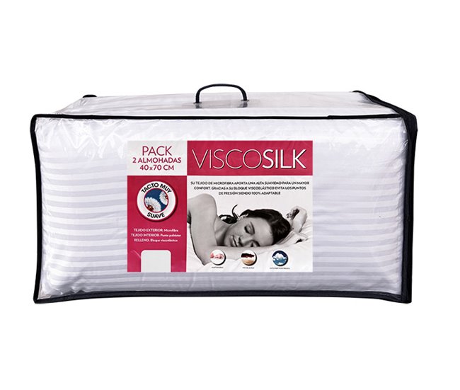 Conforama Pack 2 almohadas 70cm VISCOSILK Rebajas
