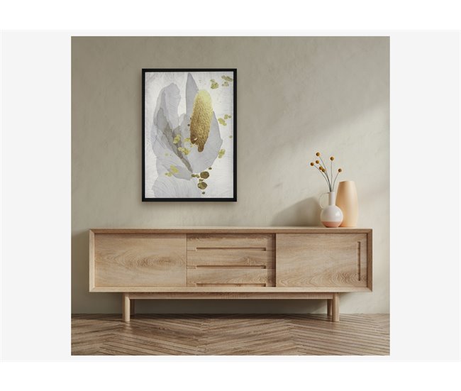 Conforama Cuadro abstracto amarillo RECUART 516 marca LART Superdescuento
