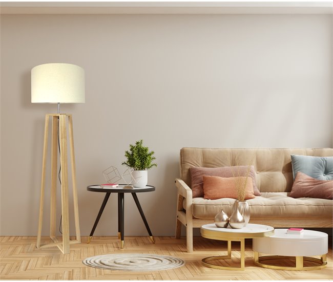 Conforama Lámpara de pie SAMAN marca CONFORAMA 145cm Ahorra y exporta