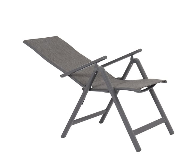 Conforama Silla de jardín SARAI color gris En línea