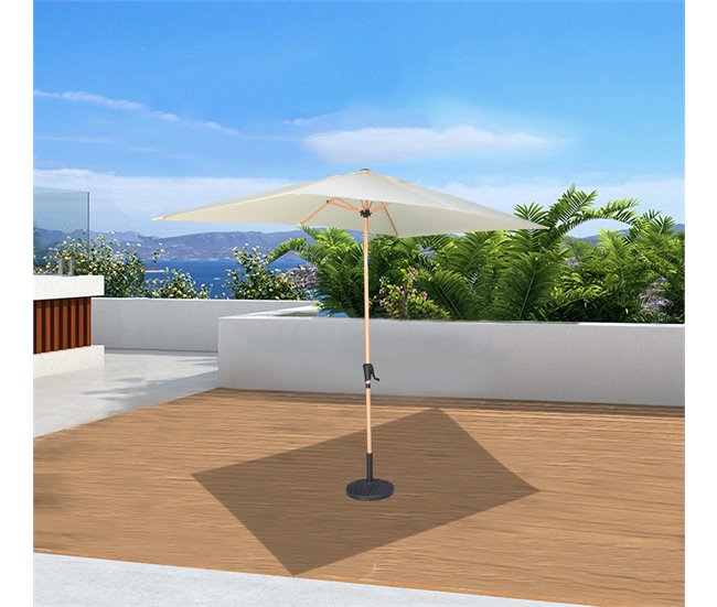 Conforama Parasol ENARA 250x200x300cm color beige Outlet online