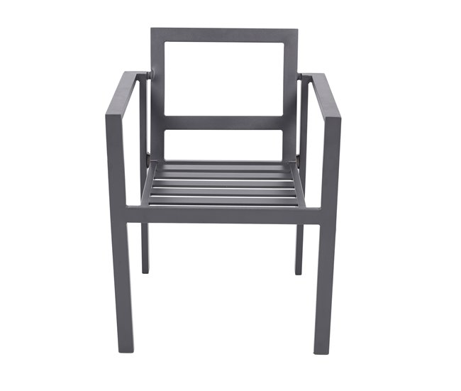 Conforama Silla jardín ABBEY color gris oscuro En oferta
