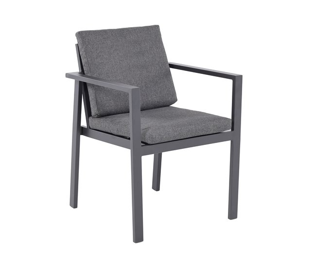 Conforama Silla jardín ABBEY color gris oscuro En oferta
