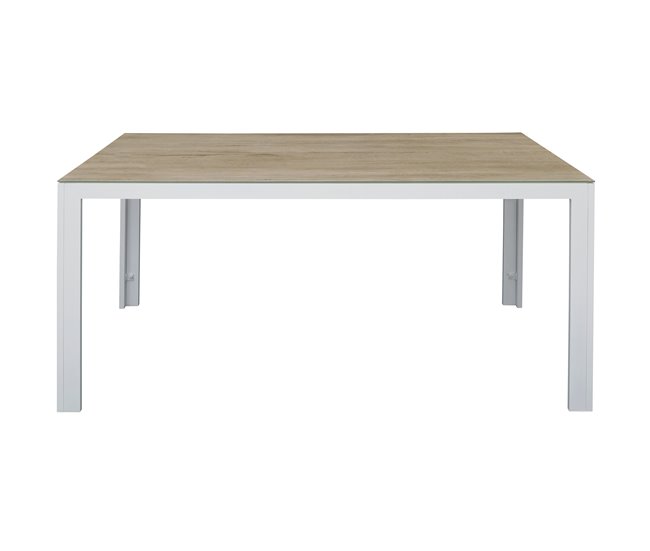 Conforama Set de jardín con mesa y 6 Sillas ANZIO color gris Descuento
