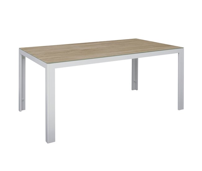 Conforama Set de jardín con mesa y 6 Sillas ANZIO color gris Descuento
