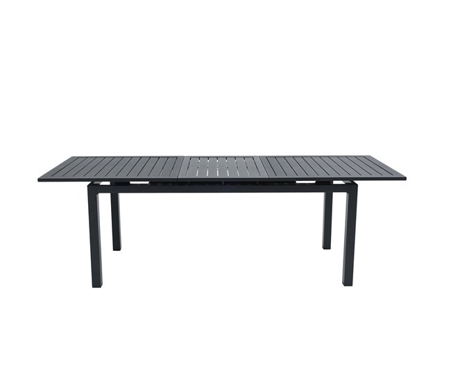 Conforama Mesa extensible de jardín ORION gris oscuro Liquidación