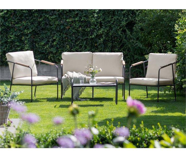 Conforama Conjunto longue Acero Beige claro VEZZANA Envío gratis