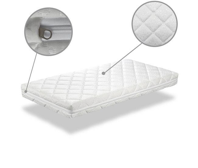 Conforama Colchón bebe CUNA 60X120 BABY STAR Altura 11 CM Núcleo de espuma perforado Último día
