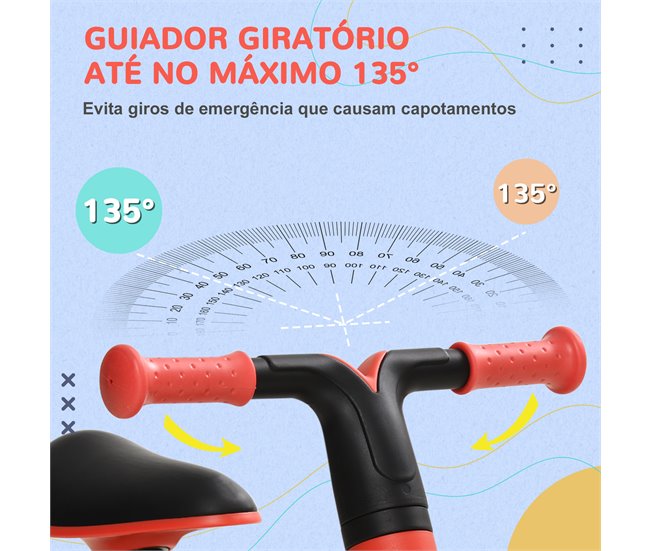 Conforama AIYAPLAY Bicicleta sin Pedales para Niños de + 18 Meses Triciclo Infantil para Bebé con Sillín Ajustable en 30-36 5 cm Ruedas de Ø19 cm Carga 25 kg 66 5x34x46 5 cm Rojo Precio de fábrica