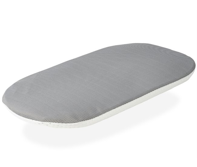 Conforama Colchon Capazo bebe 72x33 - 3 CM 2 en 1 - Colchon para Carricoche Capazo Cuna Desenfundable + protector. Núcleo de espuma perforada. Transpirable Envío internacional gratuito