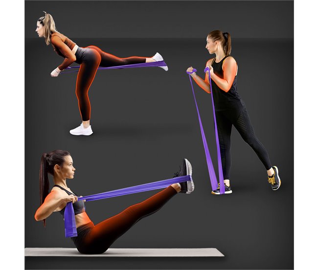 Conforama Banda de Resistencia Pilates 5 lb – 15 lb Cinta elástica Goma Fitness Gridinlux Envío gratis