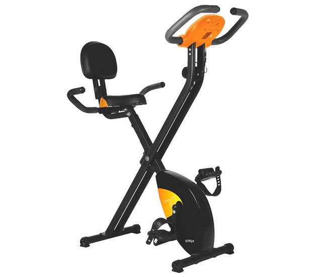 Conforama Bicicleta estática TRAINER X-BIKE 500 Magnética Plegable Pantalla LCD 8 Niveles GRIDINLUX Envío gratis