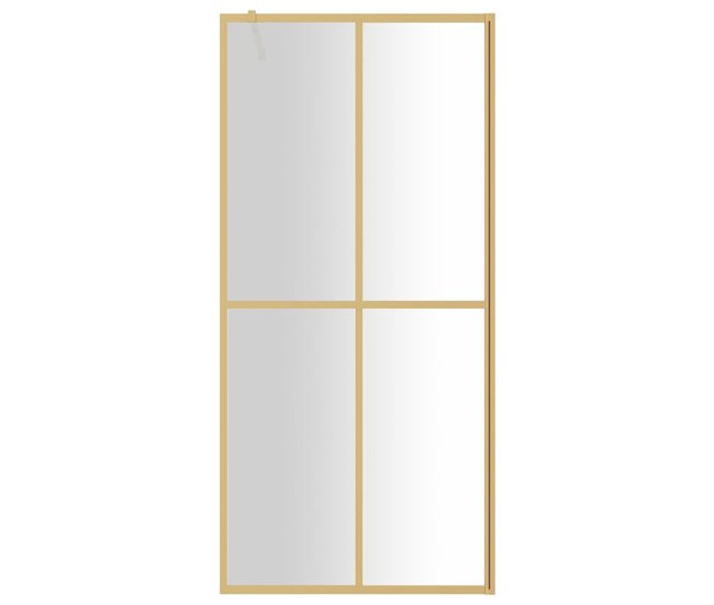 Conforama vidaXL Mampara puerta de ducha vidrio transparente ESG dorado 80x195cm Envío internacional gratuito