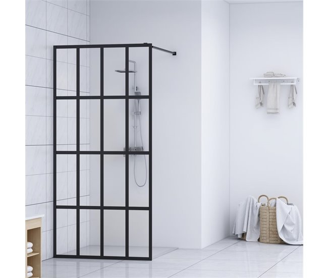 Conforama vidaXL Mampara de ducha de vidrio templado transparente 90x195 cm Tienda de fábrica