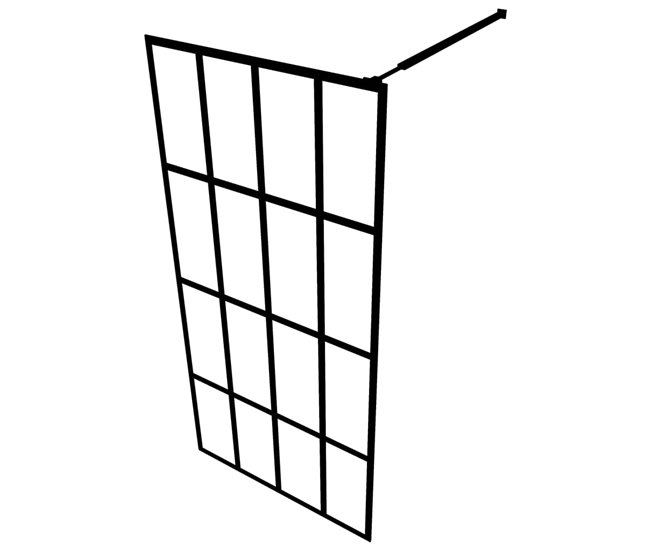 Conforama vidaXL Mampara de ducha de vidrio templado transparente 90x195 cm Tienda de fábrica