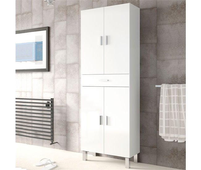 Conforama Columna de baño Aruba Blanco brillo 60 x 182 x 29 cm Precios de Black Friday