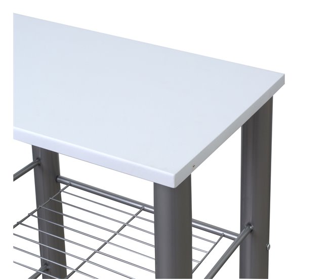 Conforama Conjunto MALACCA II Barra y 2 Taburetes de Bar blanco/negro En oferta